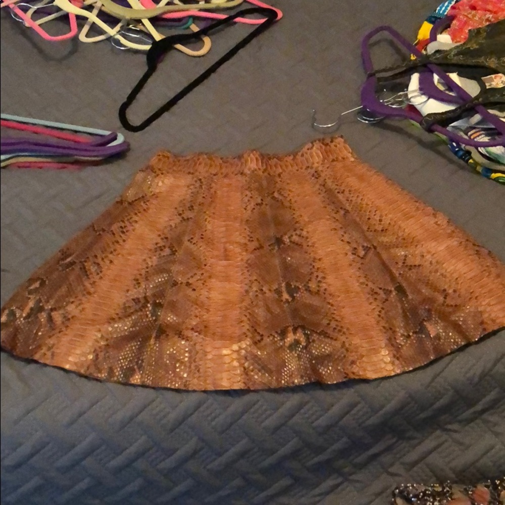 A MICHAEL KORS snakeskin skirt